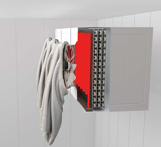 Defrost duct with cloth, 2