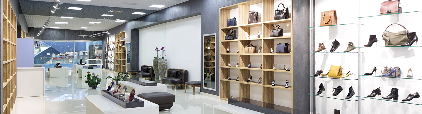 Luxury apparel store interior, 2