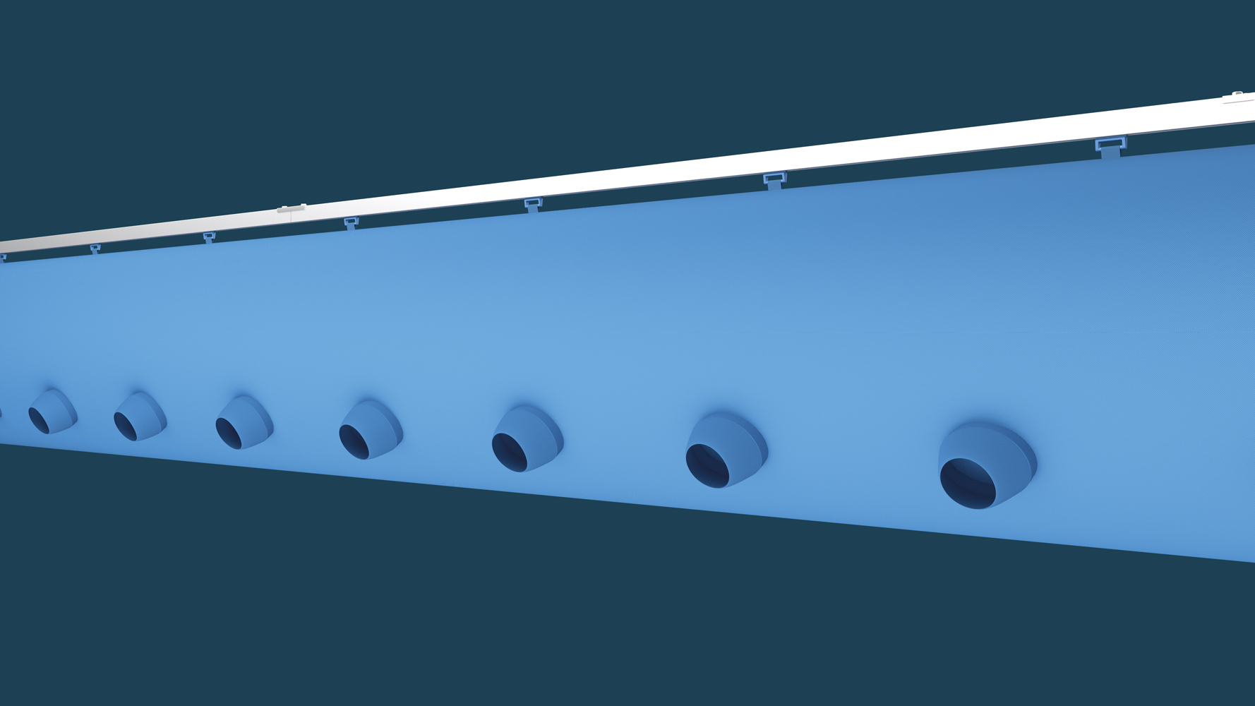 JetFlow fabric duct flow model