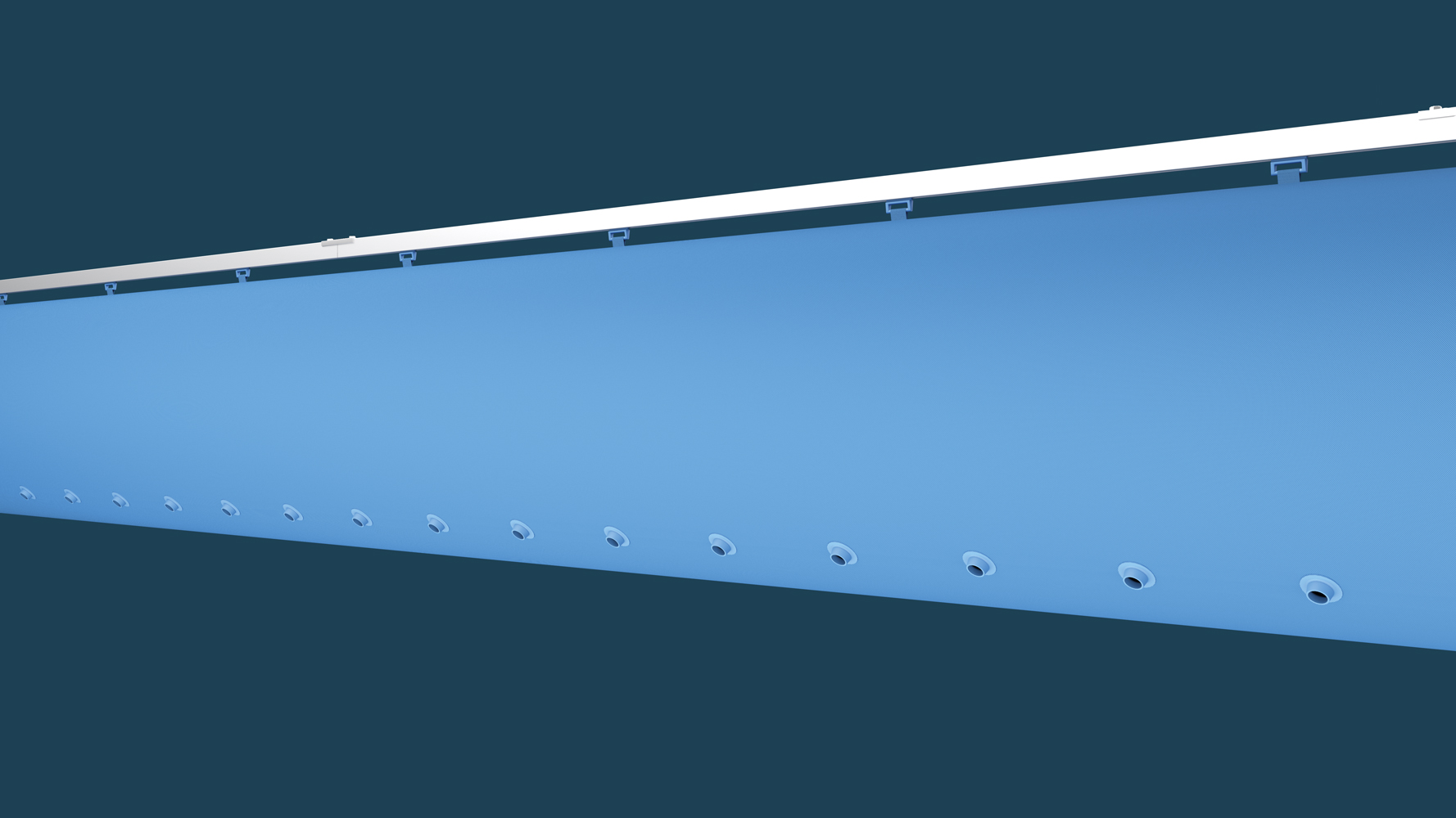 NozzFlow fabric duct flow model