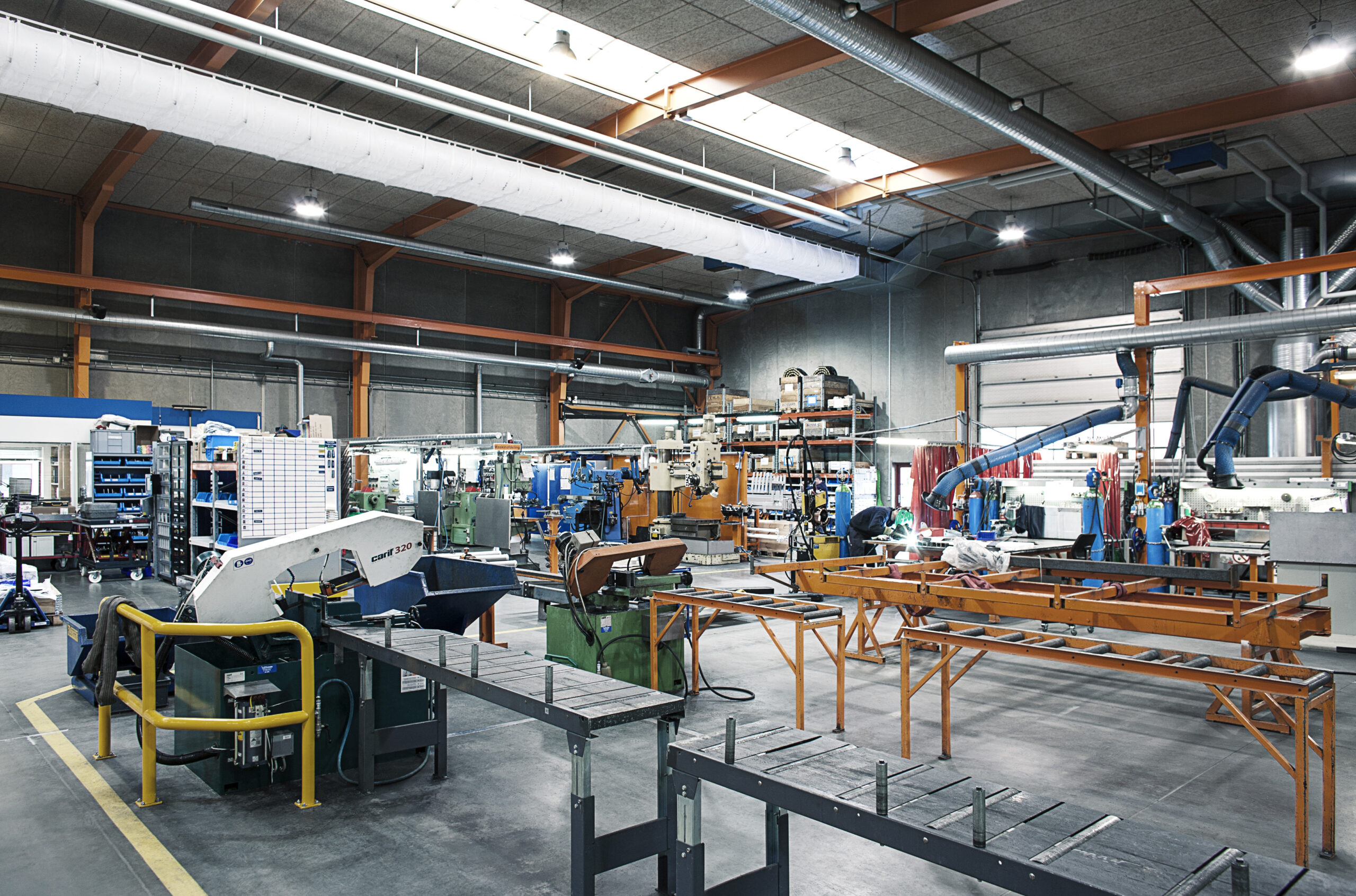 Vestergaard Industries factory interior, DK, 2
