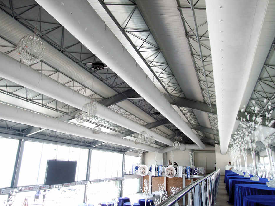Commercial air ducts in Izmir Arena, Izmir, Turkey, 2