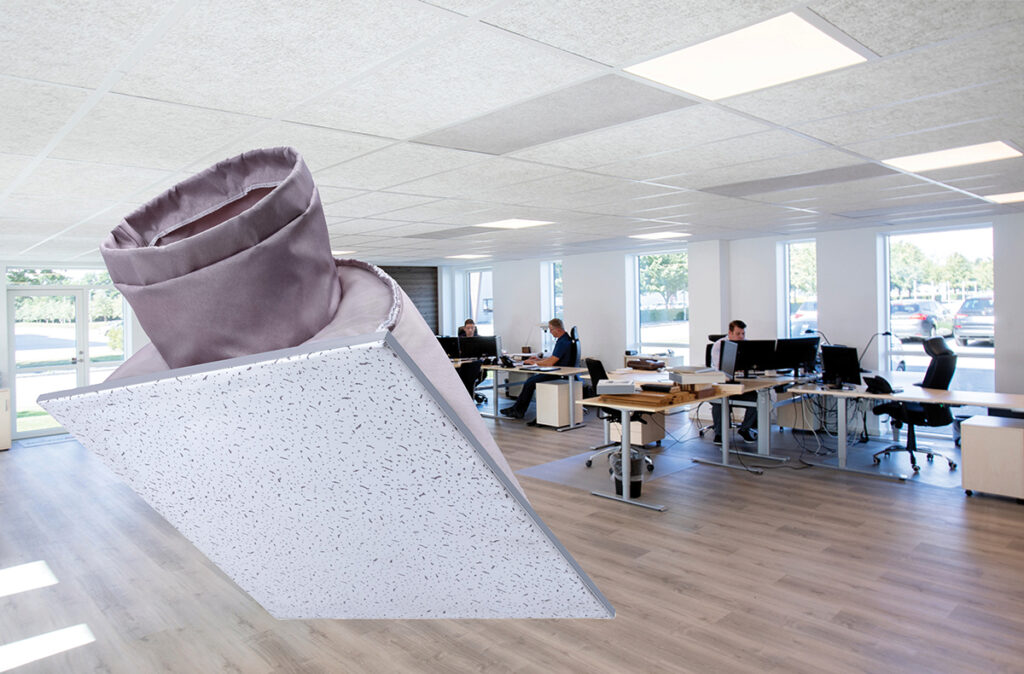 Air distribution system inside an office, 2