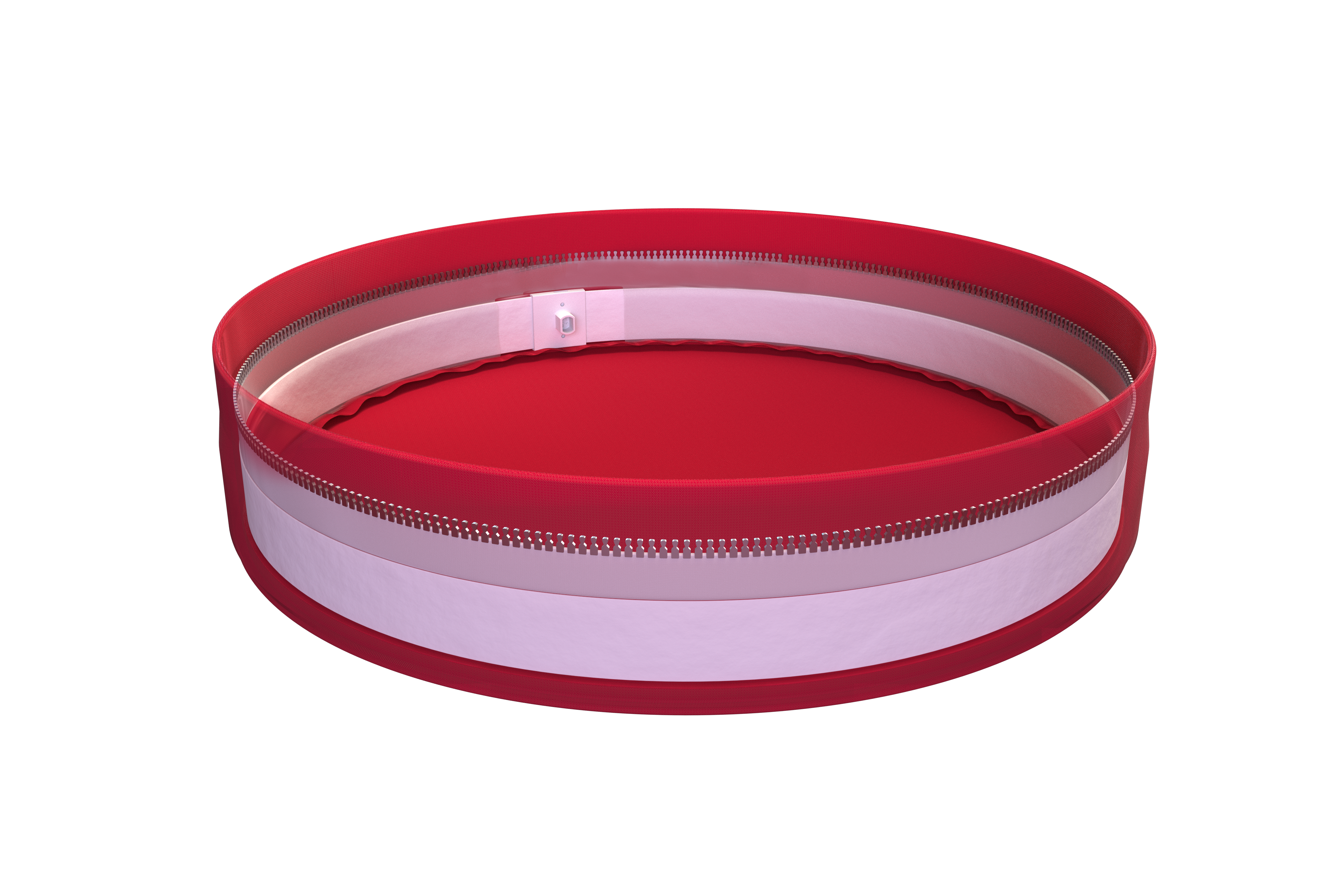 Fabric duct taut endcap