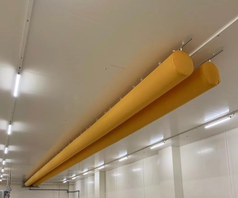 Yellow duct systems in HEG Gida, Turkey