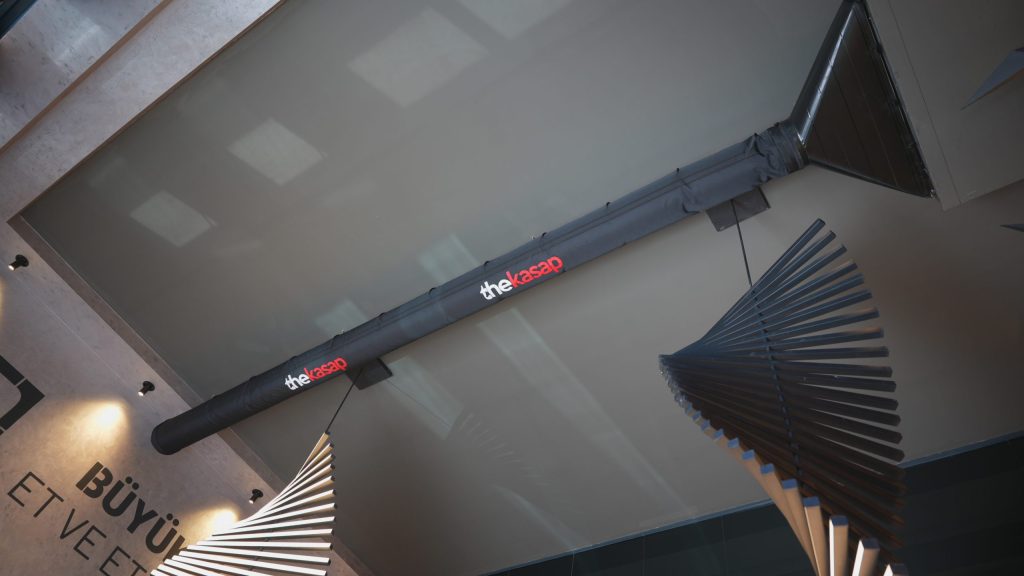 thekasap black fabric duct in Kasap Kayseri meat processing facility in Turkey