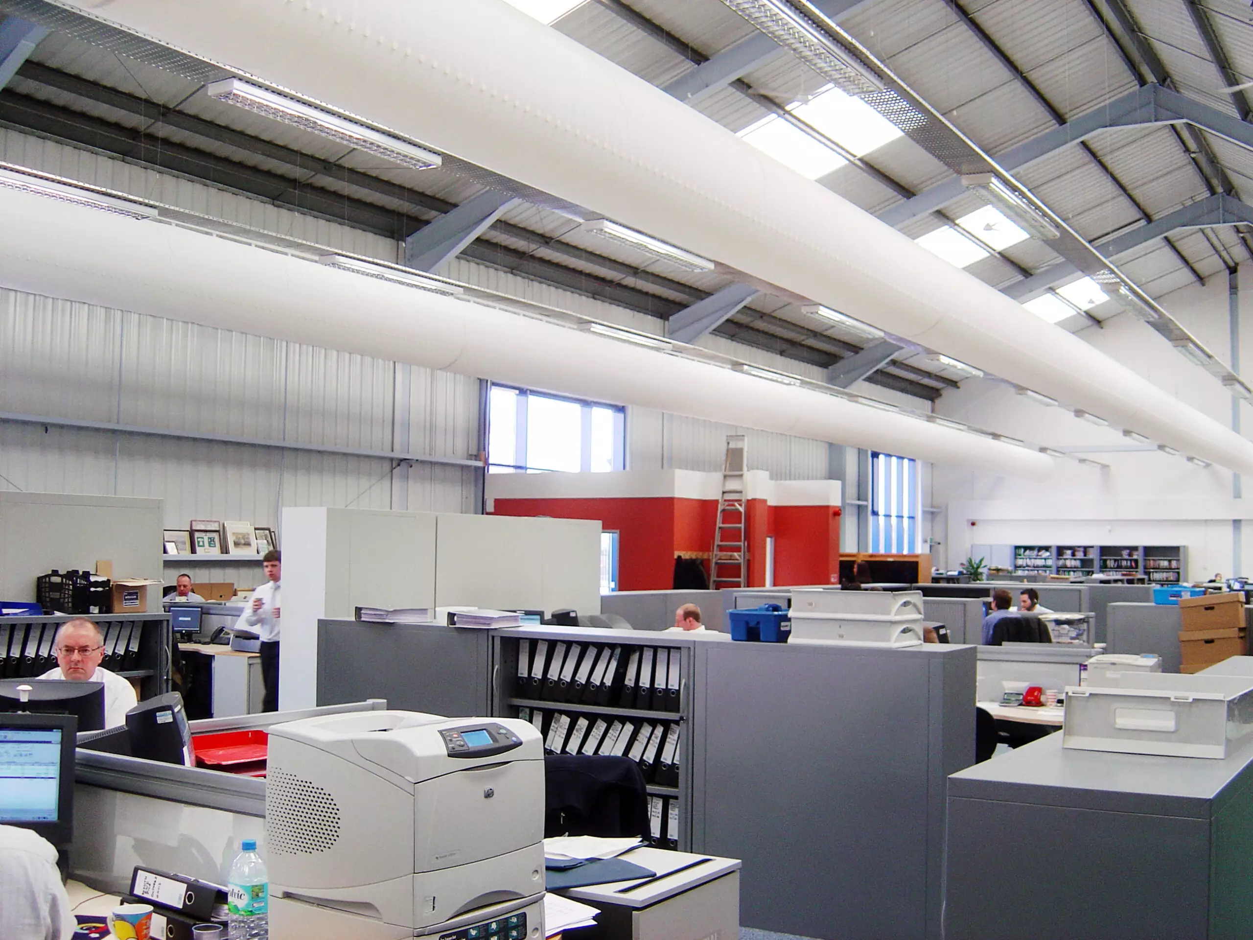 White air ducts in Kimptons office, United Kingdom, 2