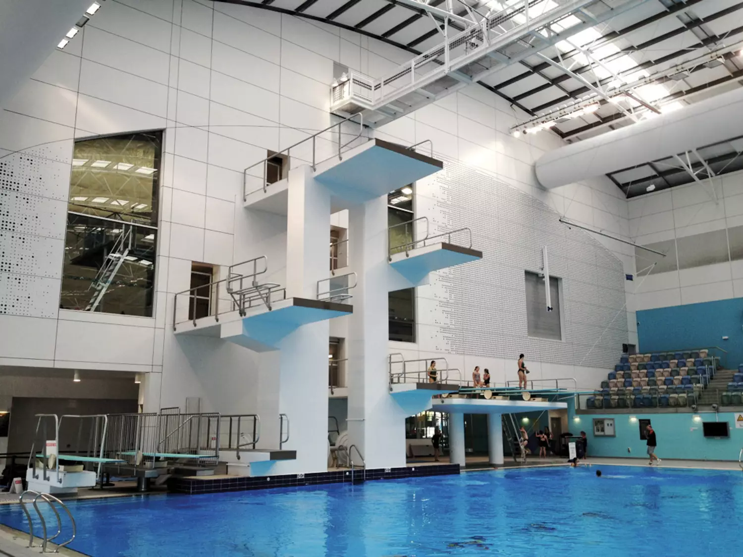 White air ducts in State and Maron Aquatic Centre, Australia