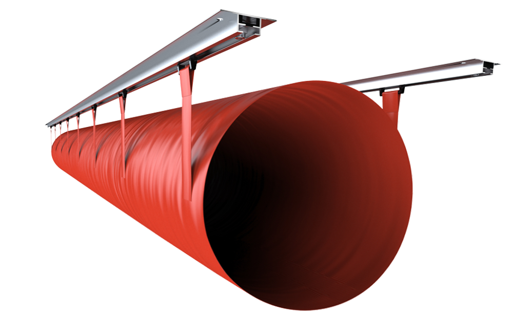 Befestigungssystem Typ 4 für Textilkanäle