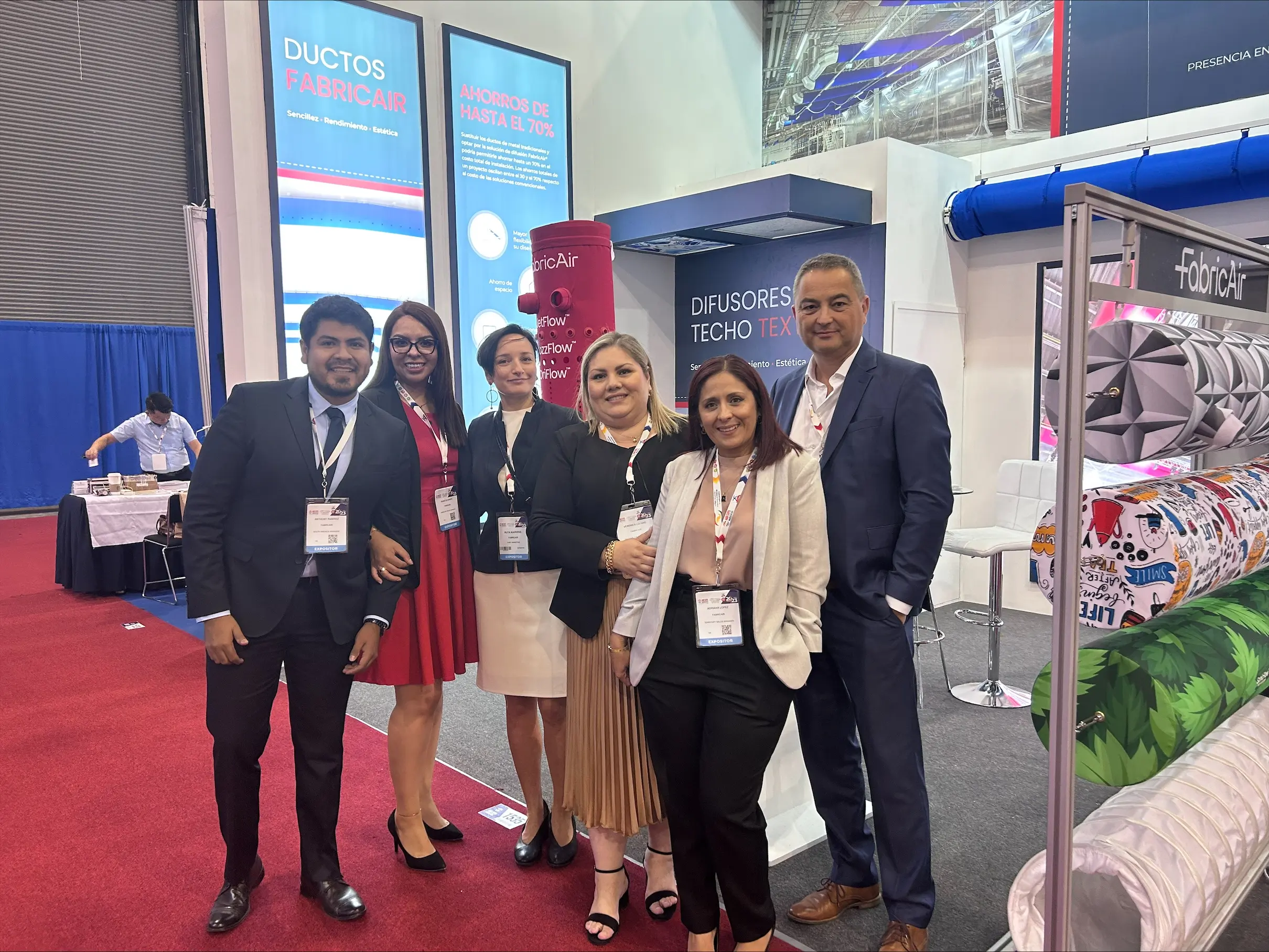 The FabricAir Mexico team attended the 2023 AHR Mexico exhibition in Mexico City, September 19-21.