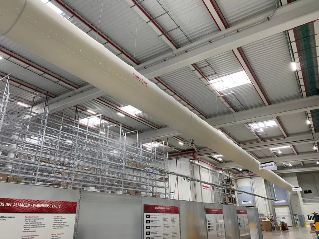 Thermo Fisher conductos textiles