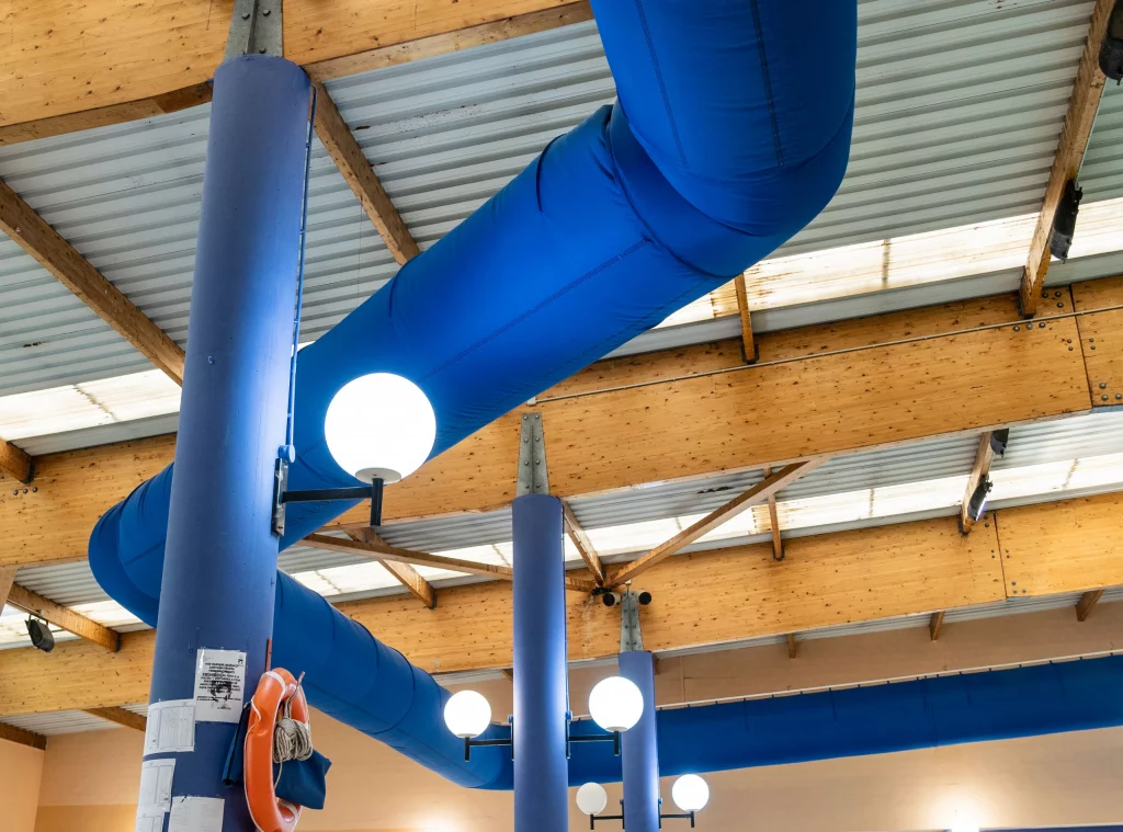 conductos textiles fabricair para aire acondicionado en aplicaciones deportivas