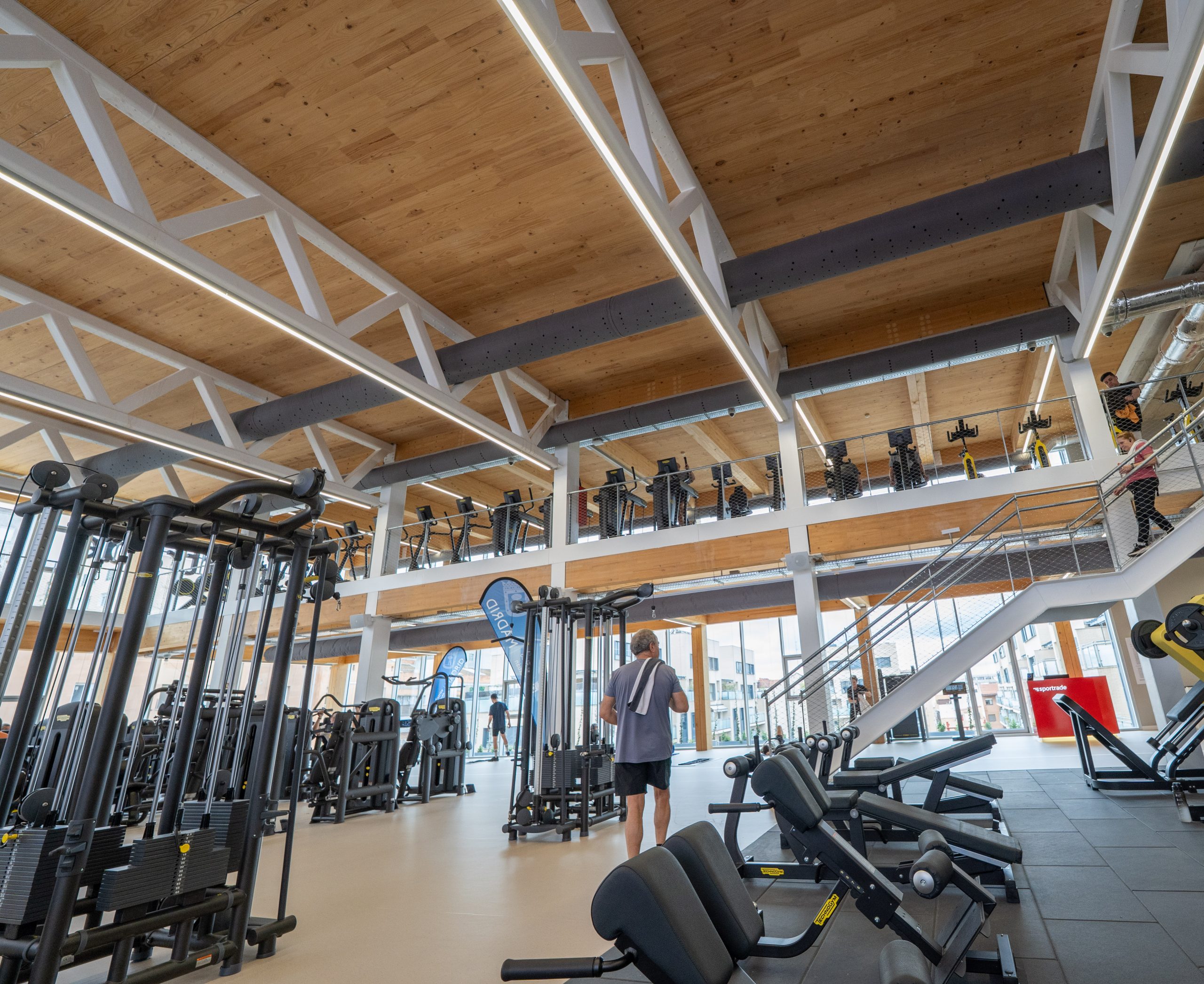 Conductos textiles FabricAir en Sportrade Cuatro Caminos