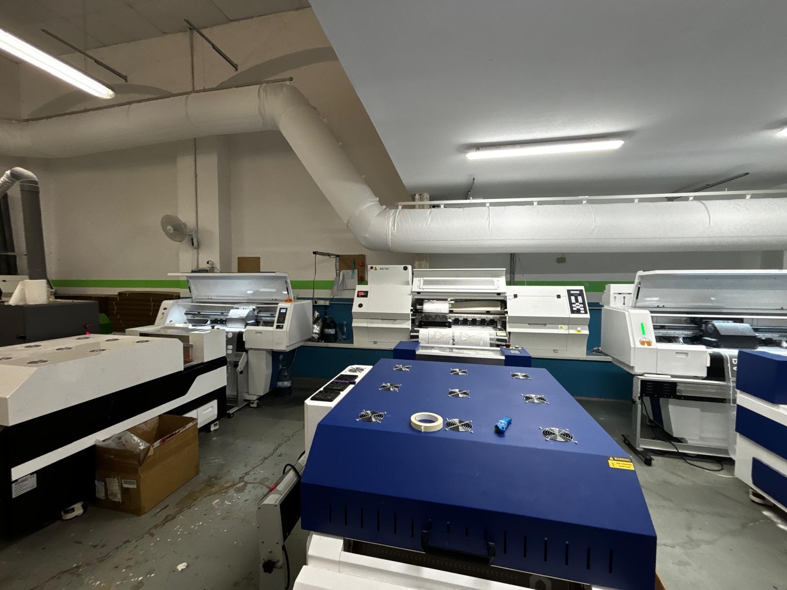 Conductos textiles FabricAir en la imprenta Gráficas Forte