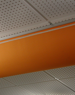 Gaine textile orange, FR