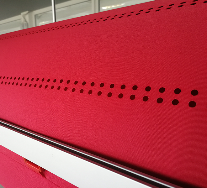 Red VarioDuct fabric duct, IN
