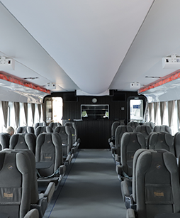 Wite air distribution system inside a cruise ship, IN