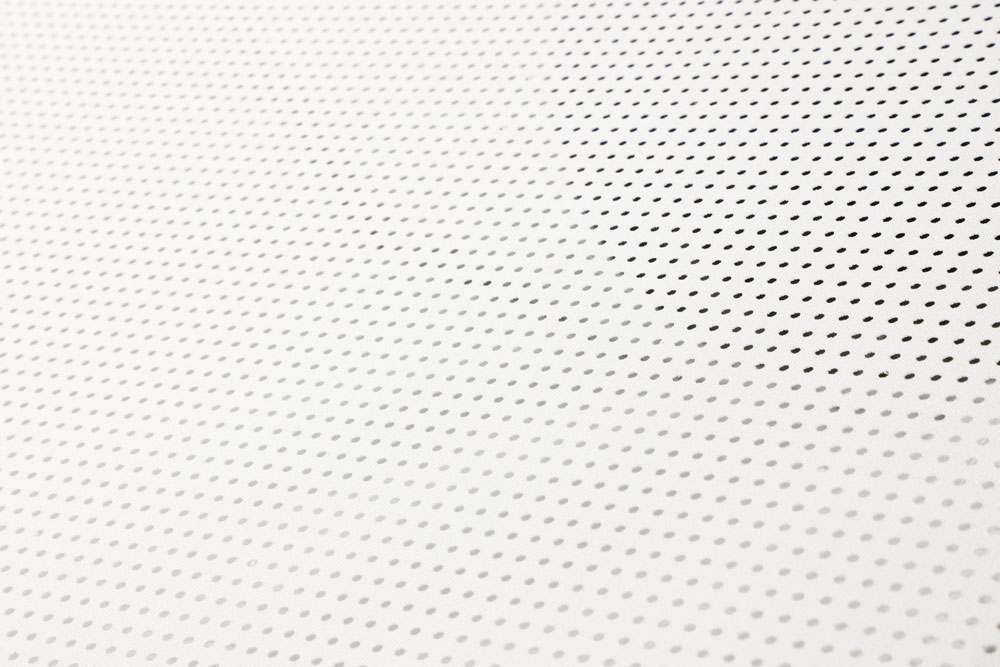 White air distribution fabric