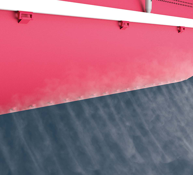 Red VarioDuct duct cooling system, IN