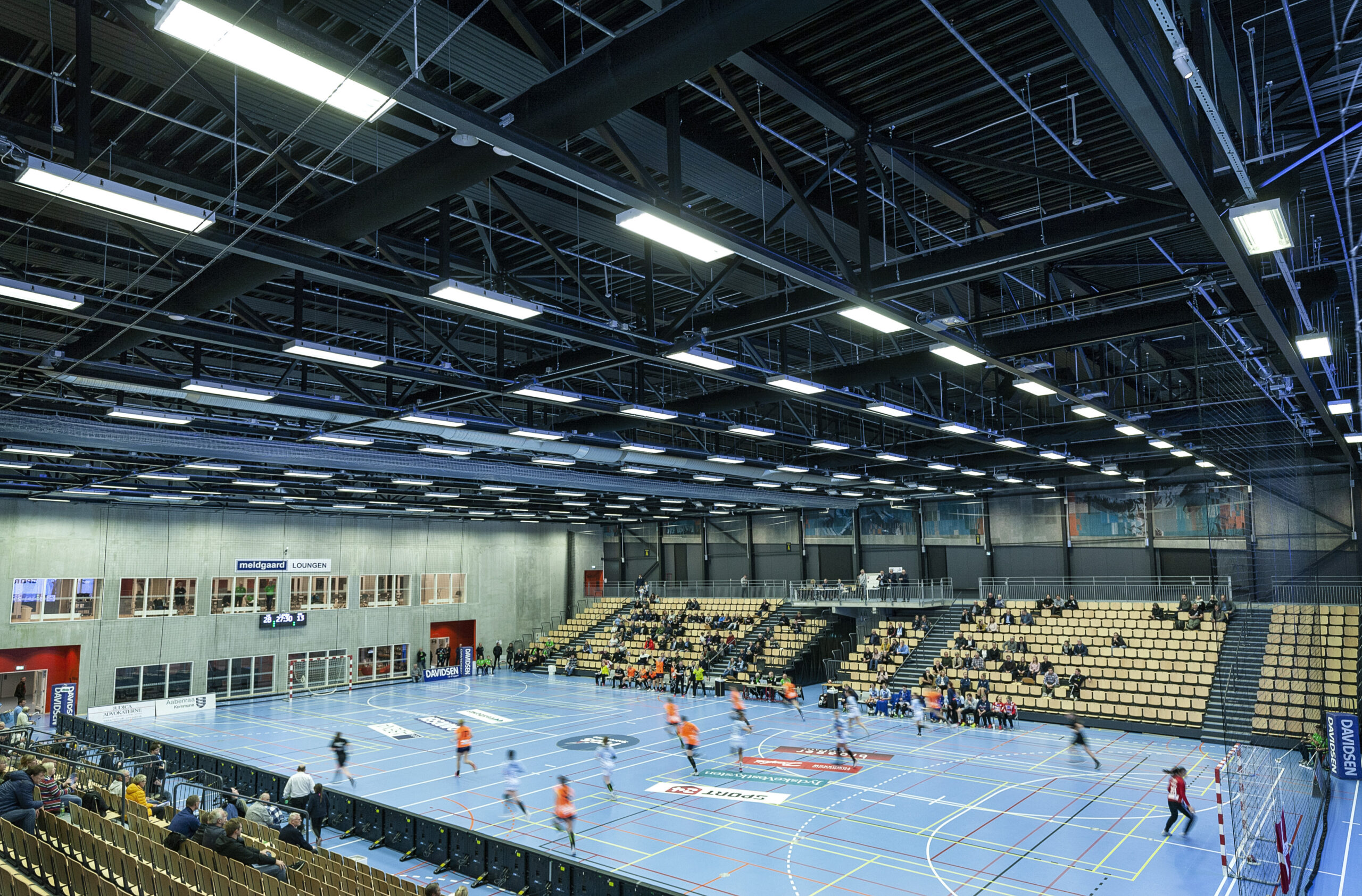 Air distribution system installed in Åbenrå sports Arena, Denmark