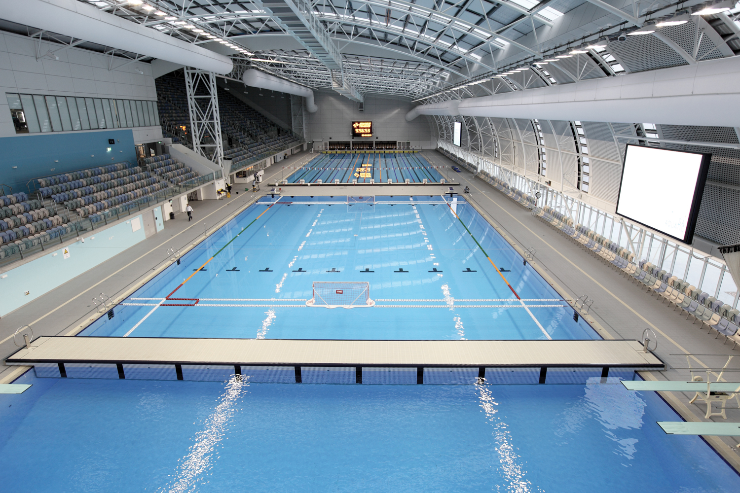 State and Maron Aquatic Centre baseine įdiegtos baltos ortakių sistemos, Australia