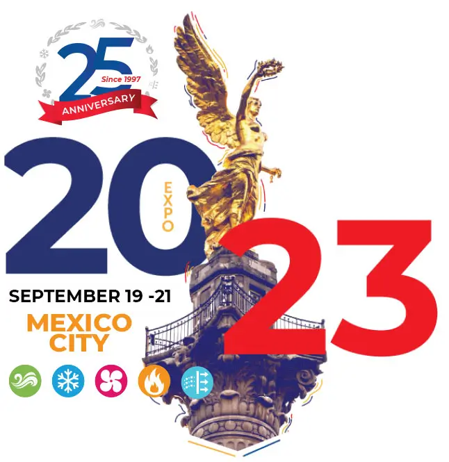 AHR Mexico exhibition logo, FabricAir Will exhibit our fabric air dispersion systems at the event September 19-21 in booth 1535, hall B.