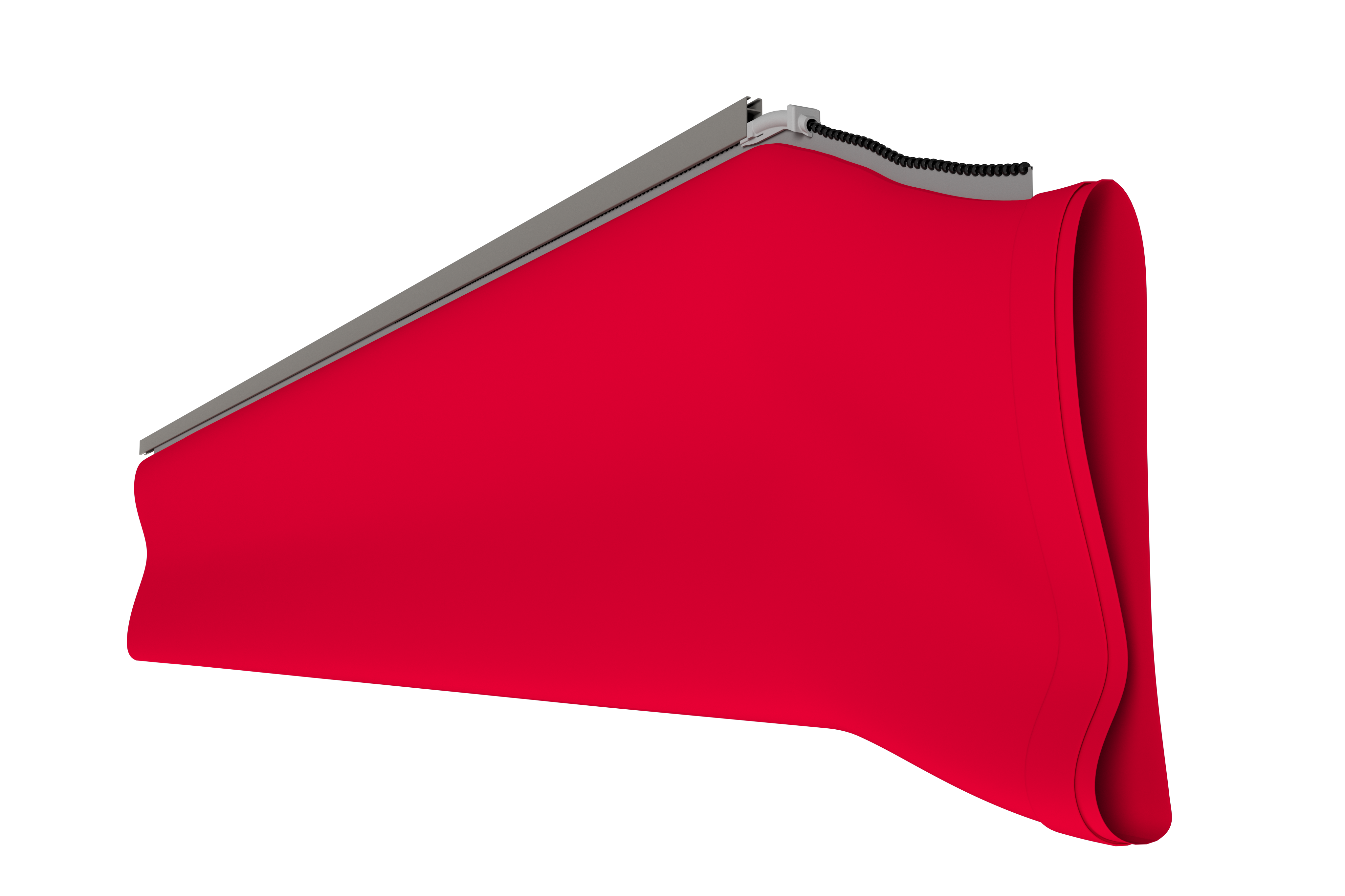 Fabric duct featuring the FabricAir RapidSlider and the specially designed feeder for H-rail suspension systems that makes it easier to install fabric duct. Also available for T-rail suspension systems.