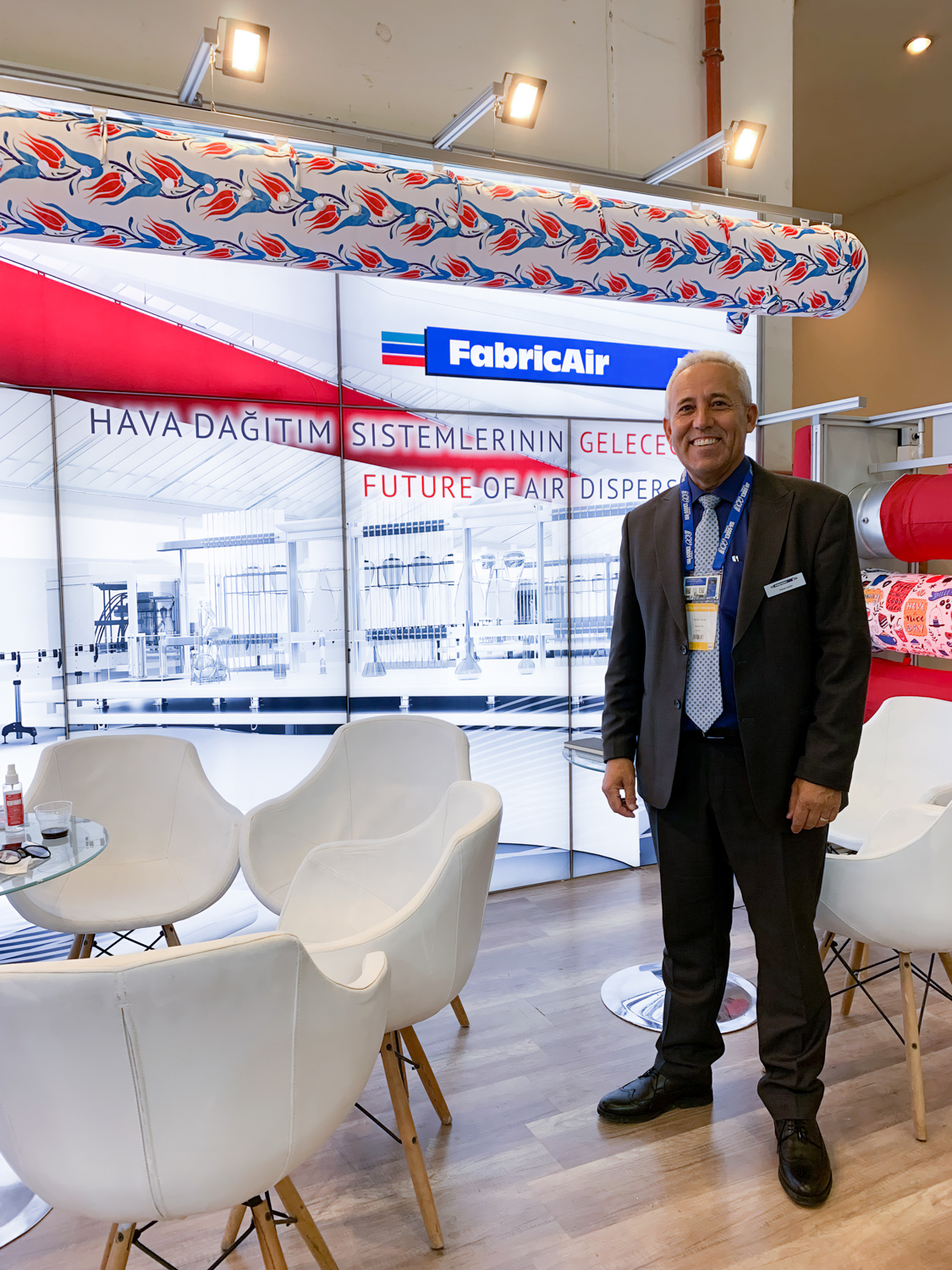 FabricAir prezentujący się na targach Sodex Expo w Turcji, 2