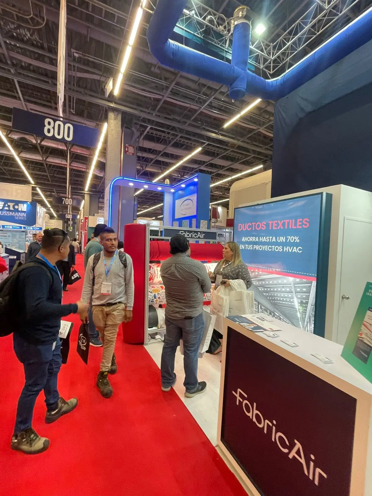 Stoisko wystawiennicze FabricAir na targach, 2