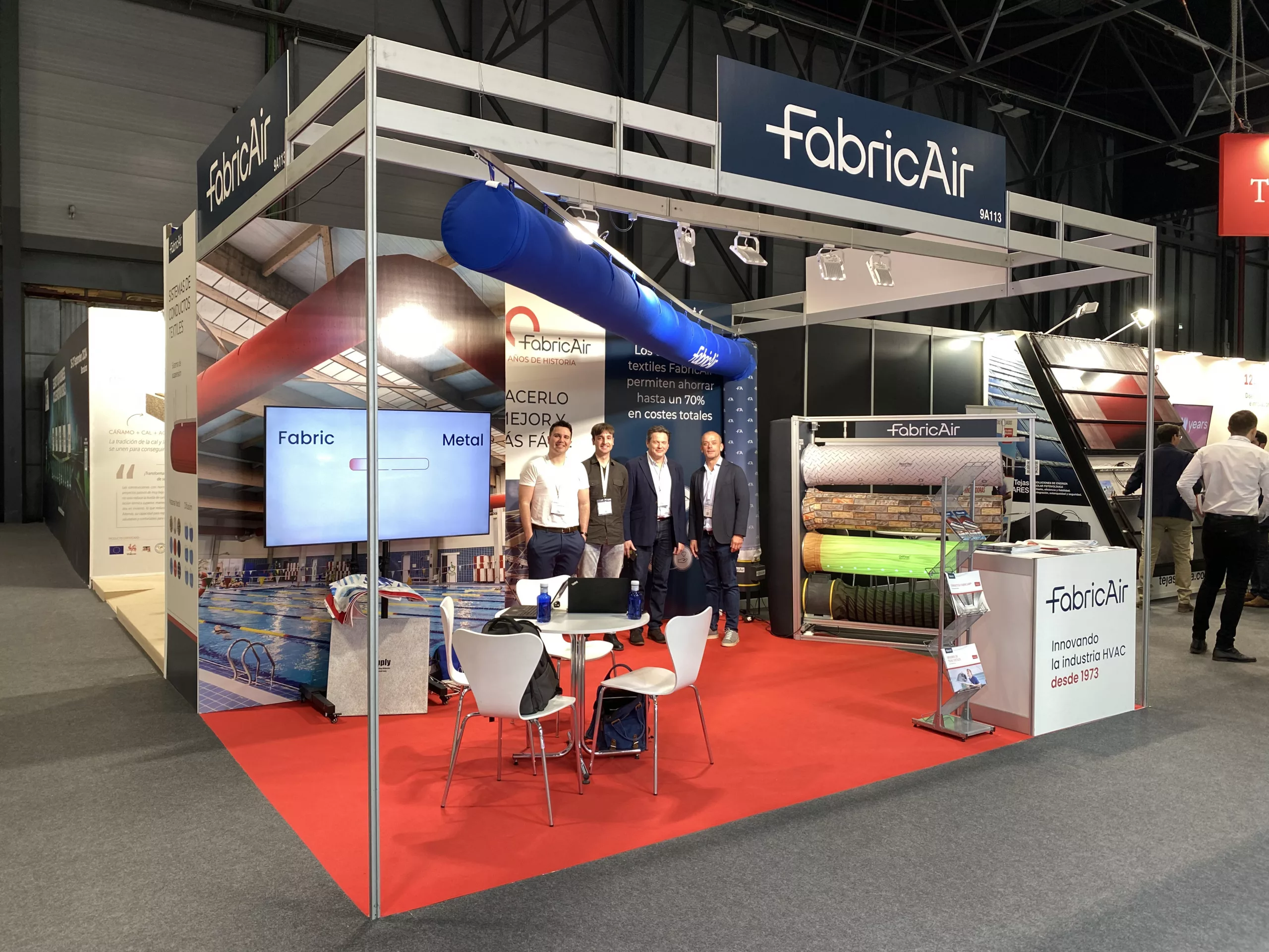 Kanały tekstylne na targach REBUILD Expo 2024 w Madrycie