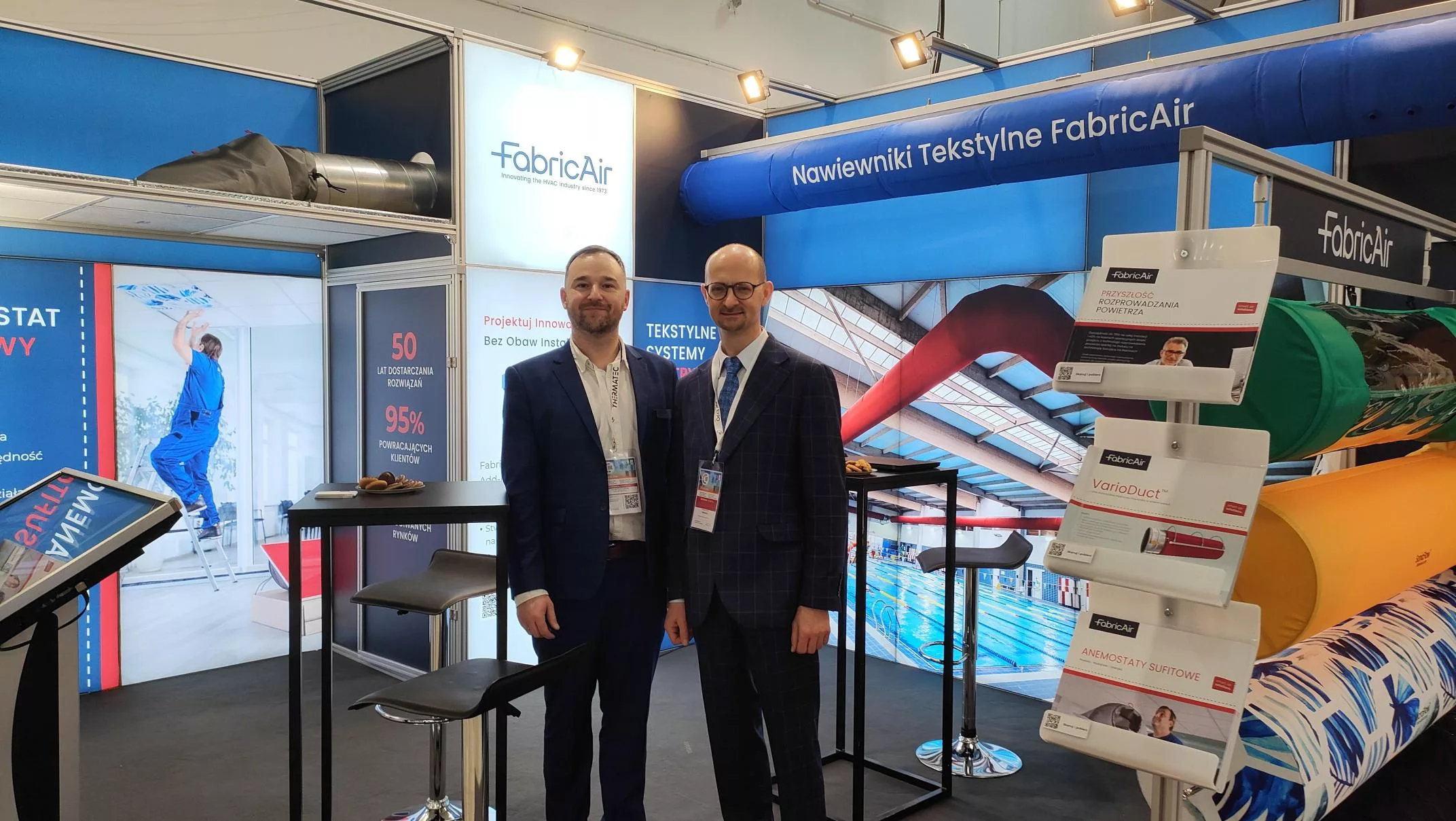 Kanały tekstylne na targach Warsaw HVAC Expo 2024