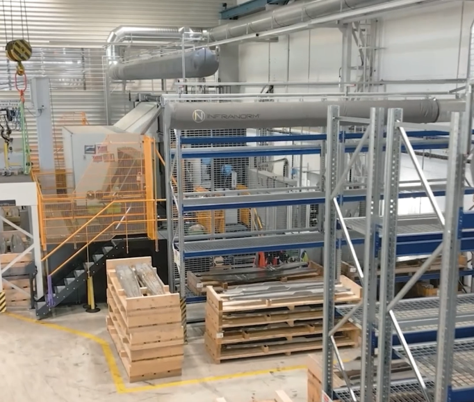 fabricair duct in Bohler Aerospace facility