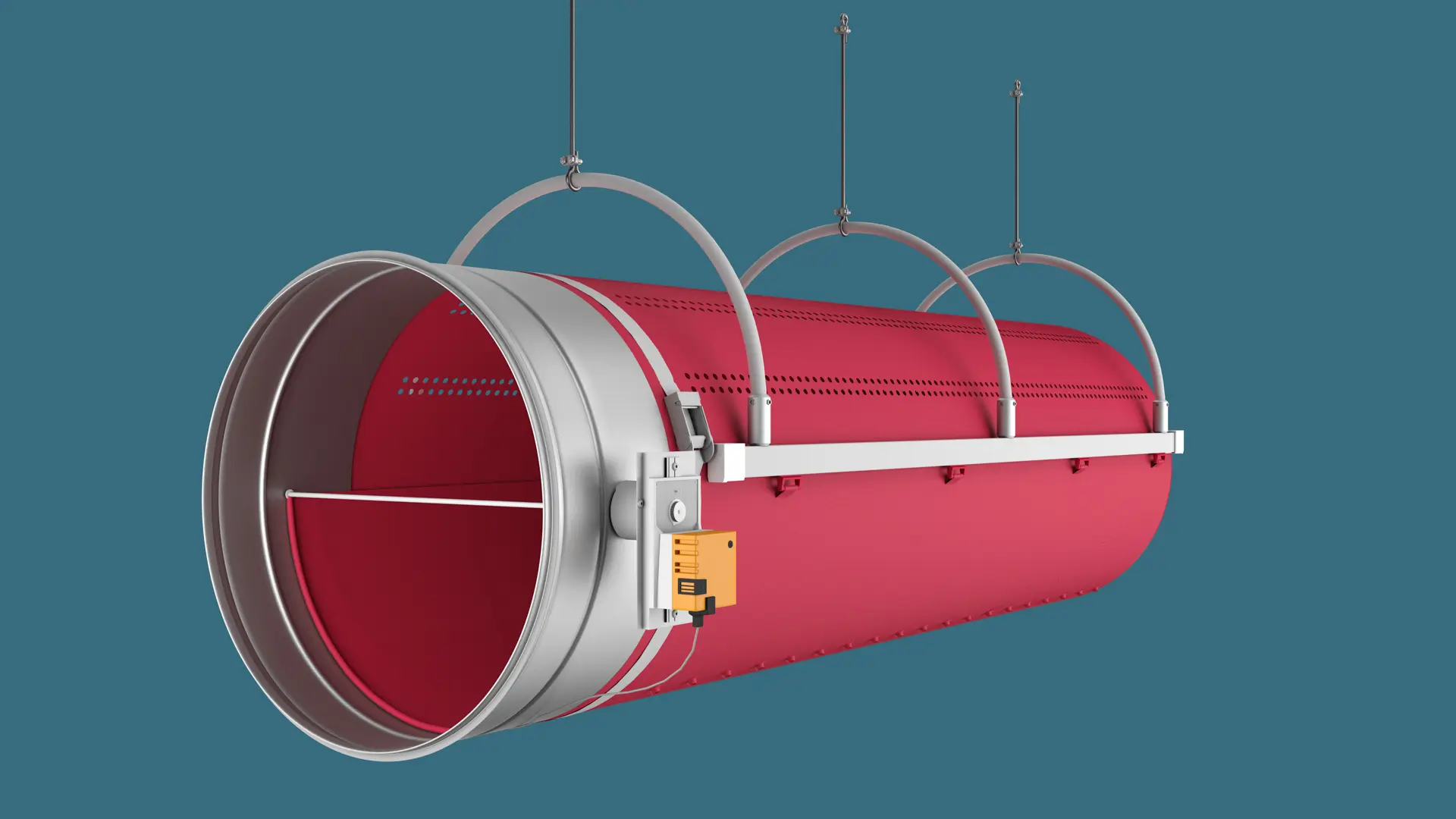 FabricAir'ın iki ayrı hava akışını tek bir kanalda birleştiren, VarioDuct isimli kumaş hava kanalı aynı kanalda soğutma ve ısıtma sağlar.