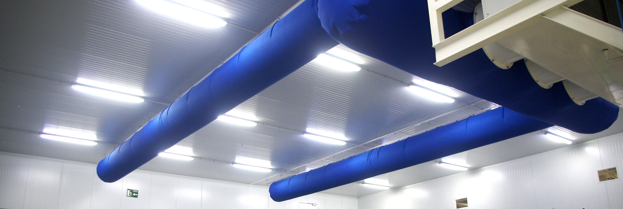 Yoğuşma yapmayan ve korozyona uğramayan FabricAir kumaş hava kanalları