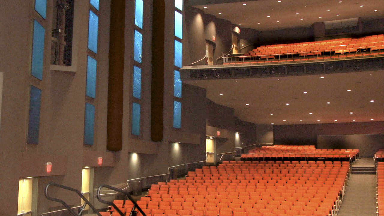 Black air duct systems with ventilation ducts inside Lila Cockrell Theatre, San Antonio, USA, 4