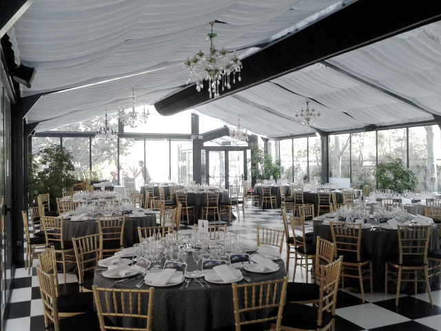 Air duct system with dark ventilation ducts in a restaurant, Palacio de Larrinaga, Zaragoza, Spain, 2