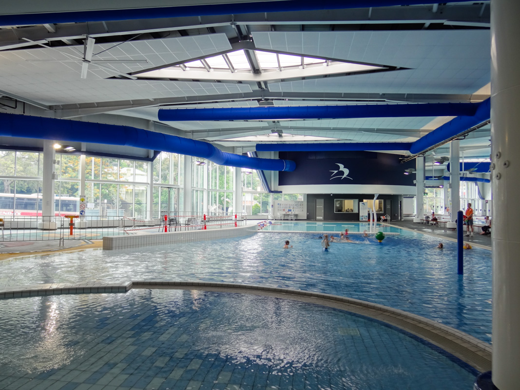 Air duct systems with blue air duct design installed in Watermarc, Greensborough, Australia, 2