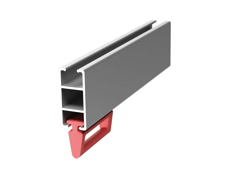 P 21 plastic slider in H rail, type 08