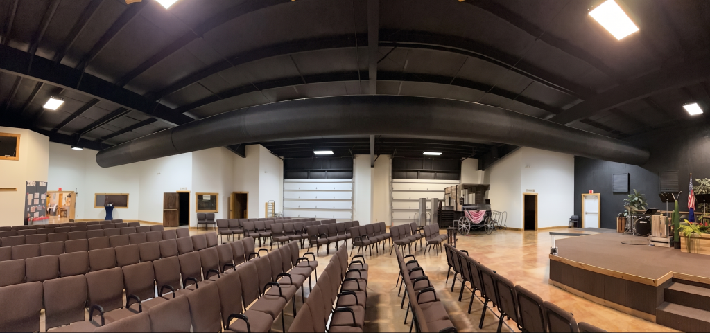 duct system for air distribution in a texan church