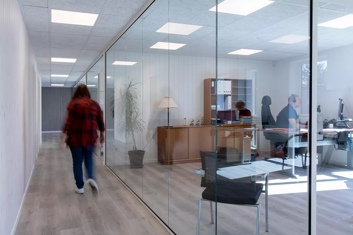 FabricAir air dispersion system inside an office, Denmark