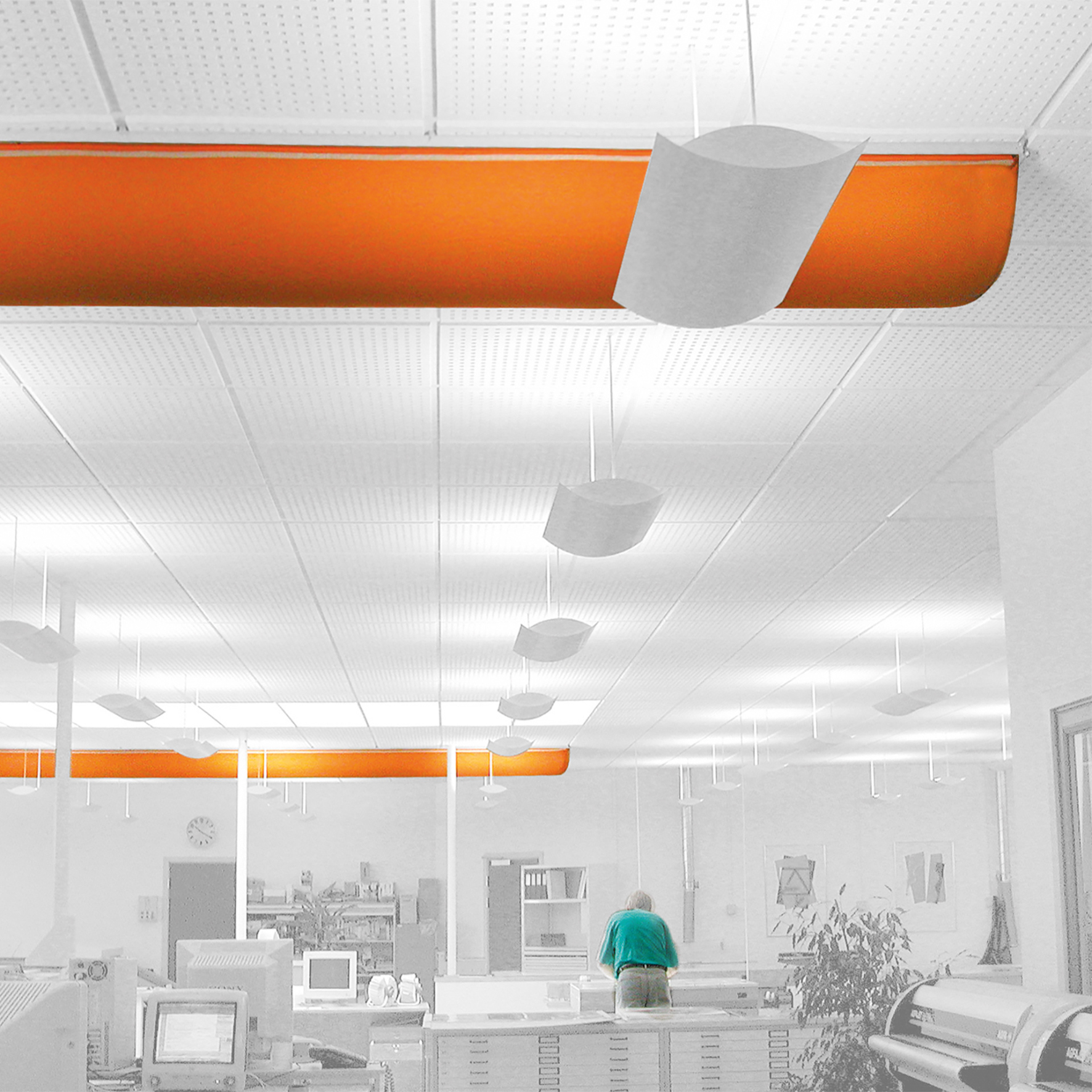 Fabric ducts installed in workspaces can improve indoor air quality