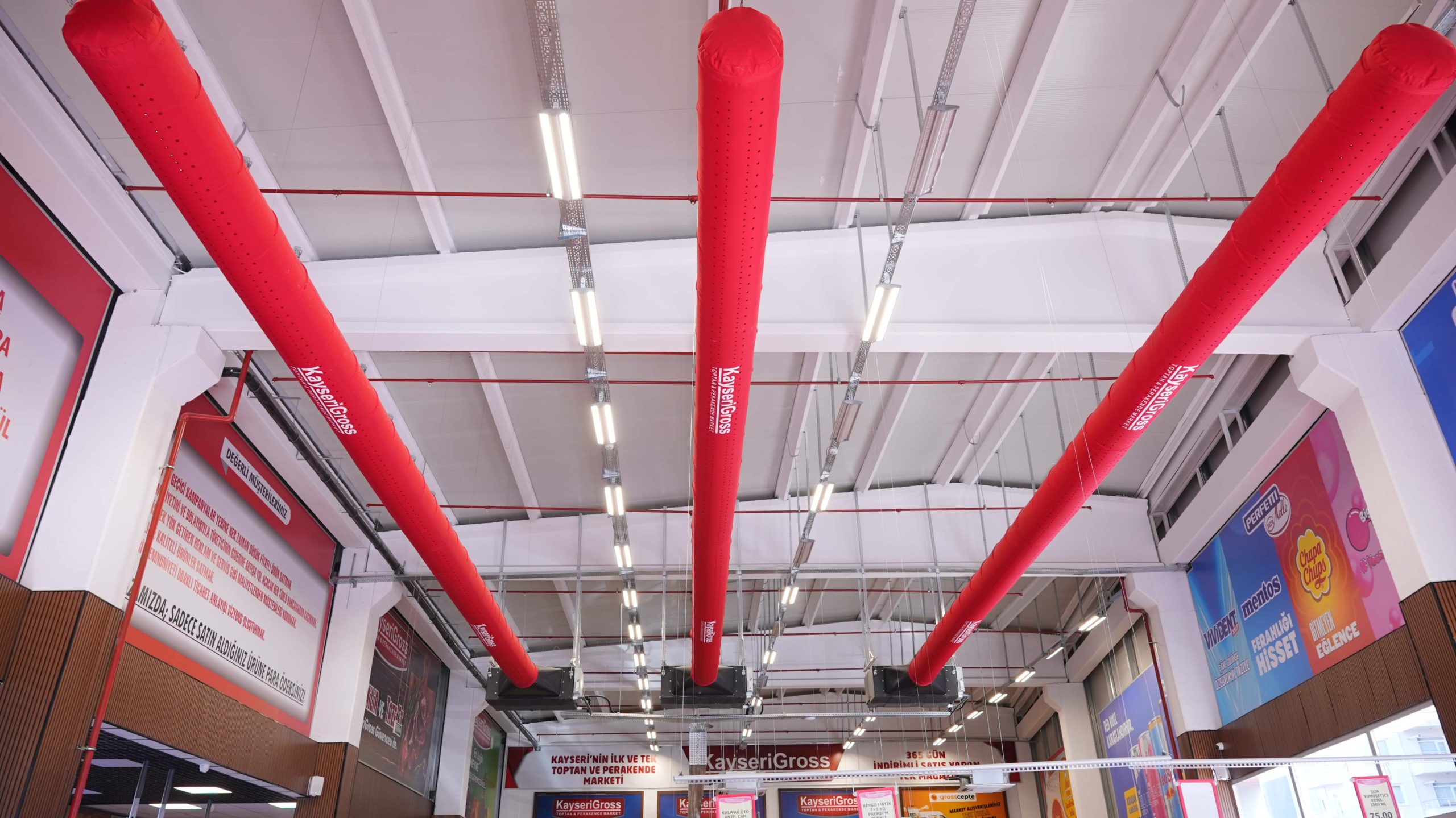 Fabric ducting meets the design and architectural vision of the space through customization