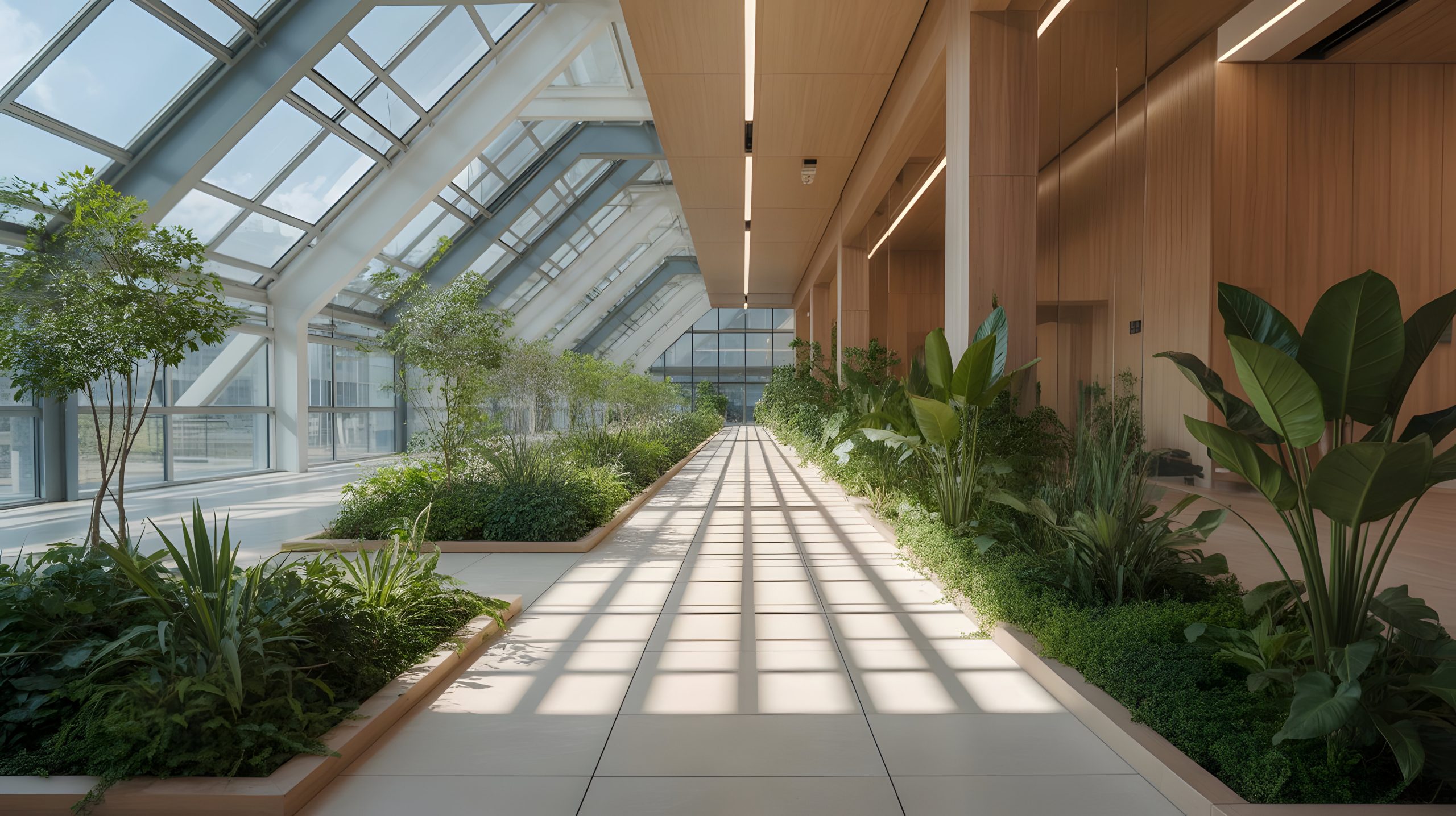 How to decarbonize a building and other useful information for green buildings is listed in a blog post with a modern green building picture at the top