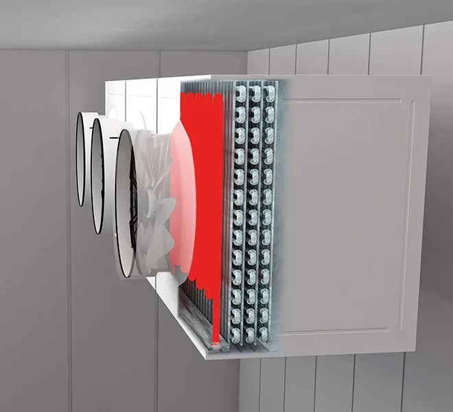 Clothless defrost duct