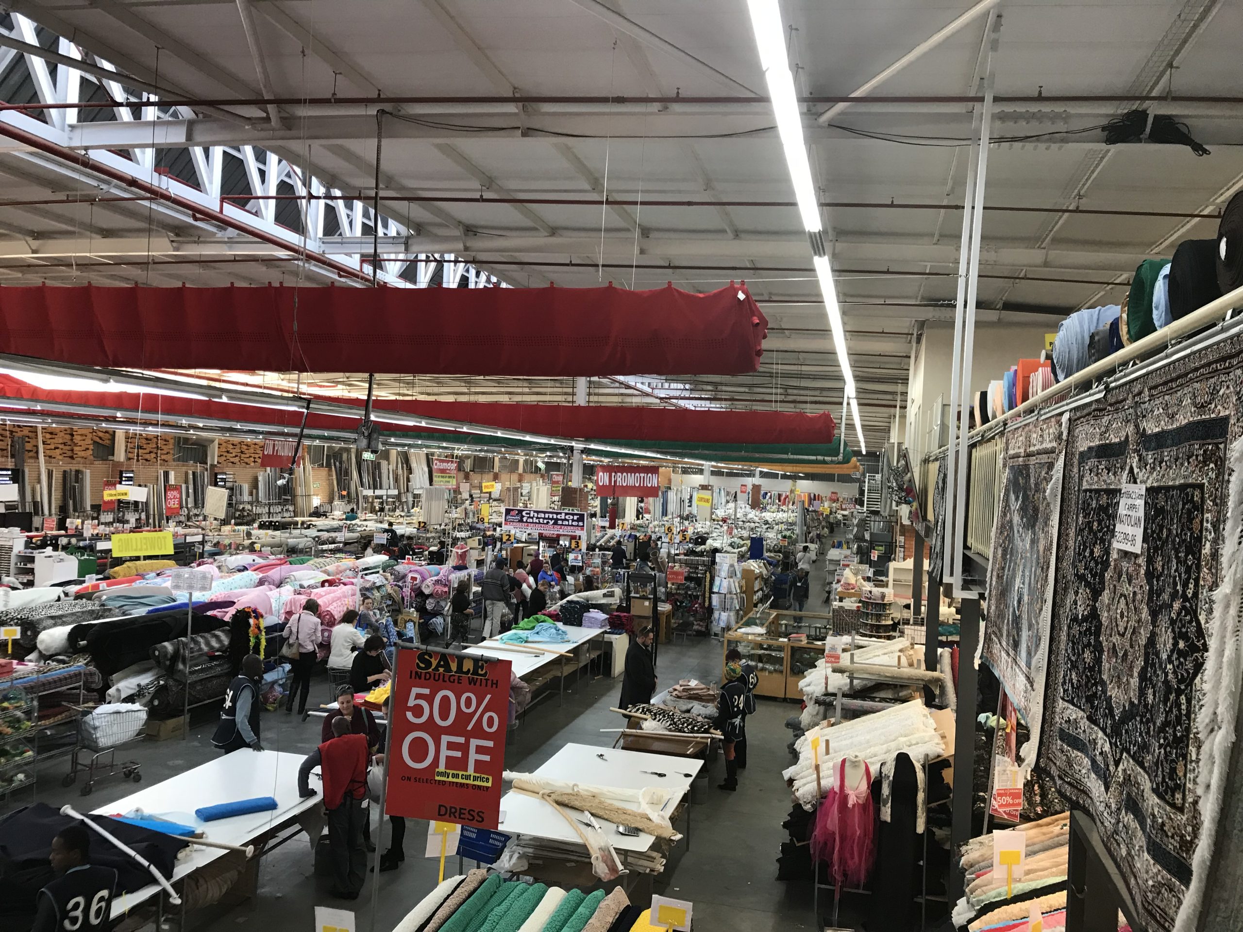 South African retailer Chamdor installed FabricAir fabric ducting for its store climatization